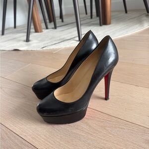 Christian Louboutin Black and Red Heels